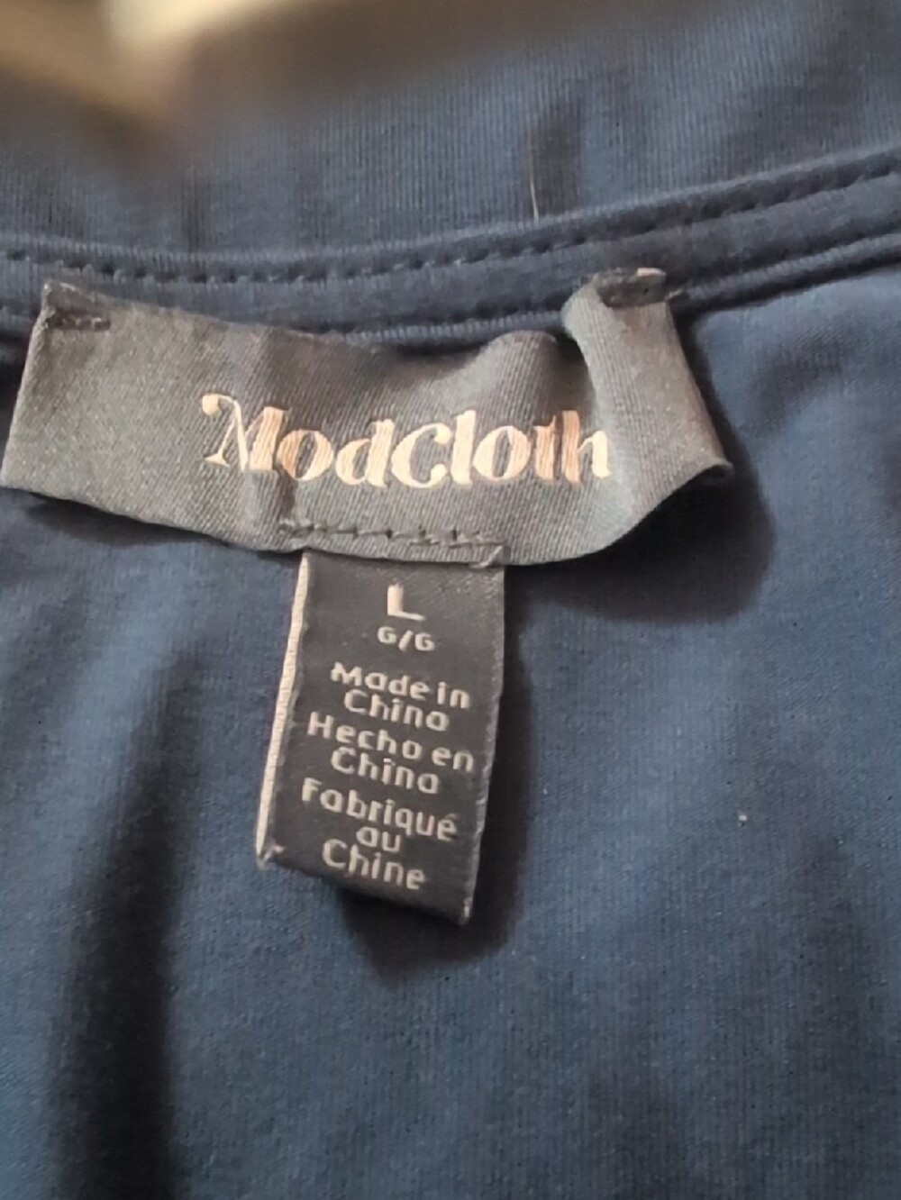 Modcloth Navy Tie-Front Cap Sleeve Top - Picture 6 of 6
